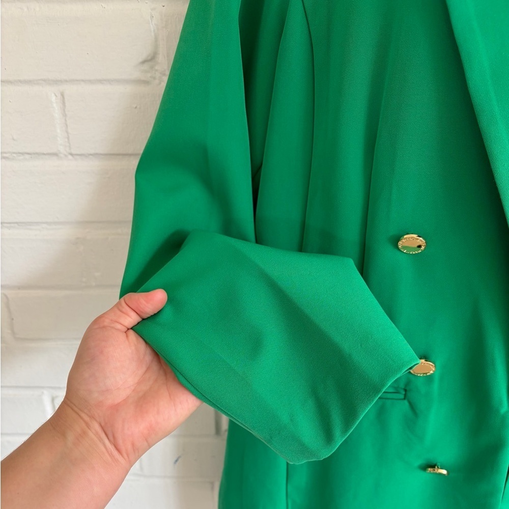 MARC NEW YORK Open Front Green Women's Blazer, SZ L LIKE NEW! - Picture 5 of 13